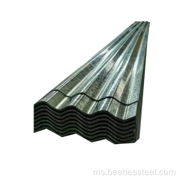 Lembaran bumbung logam zink beralun borong langsung kilang